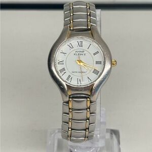 Vintage Anne Klein II Women’s Quartz Watch Two Tone Roman Dial New Battery Runs